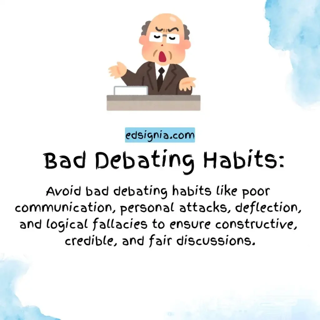 Bad Debating Habits to Avoid