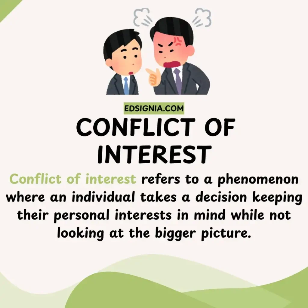 Definition of Conflict of Interest