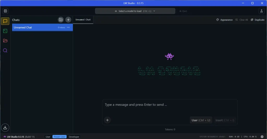 LM Studio Interface