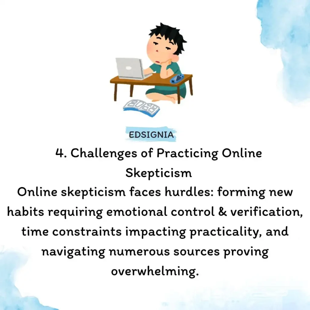 Challenges of Online Skepticism